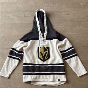 47 Brand NHL Vegas Golden Knights Lace-Up Hoodie (Medium)
